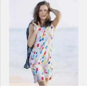 Marine Layer x Britt Bass Watercolor Paint Brush Shift Dress